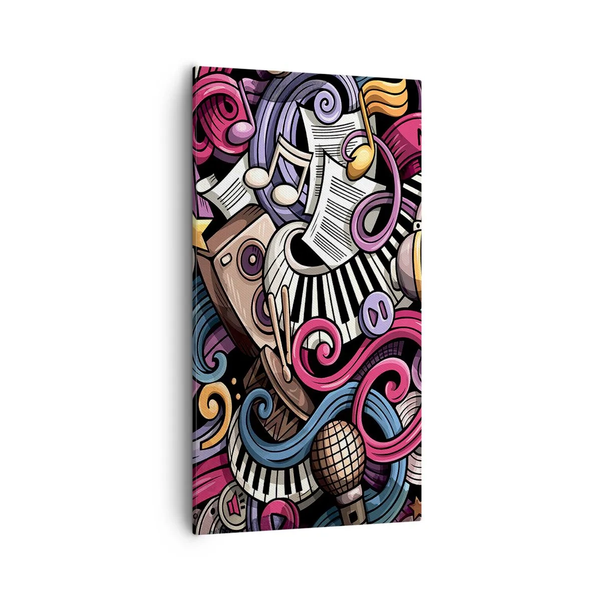 Canvastavla - Bild på duk - Komplicerad melodi - 55x100 cm