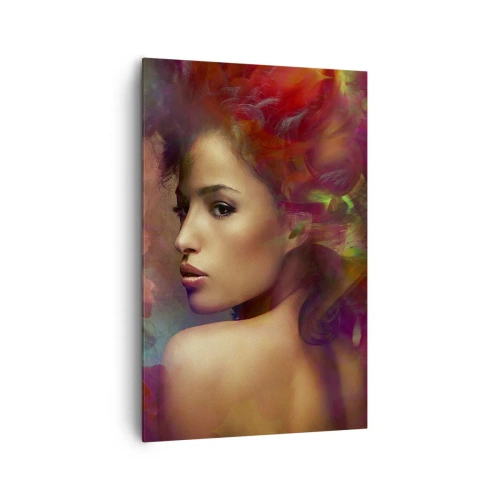 Canvastavla - Bild på duk - Vackrare är regnbågen, delikat som dimman - 80x120 cm