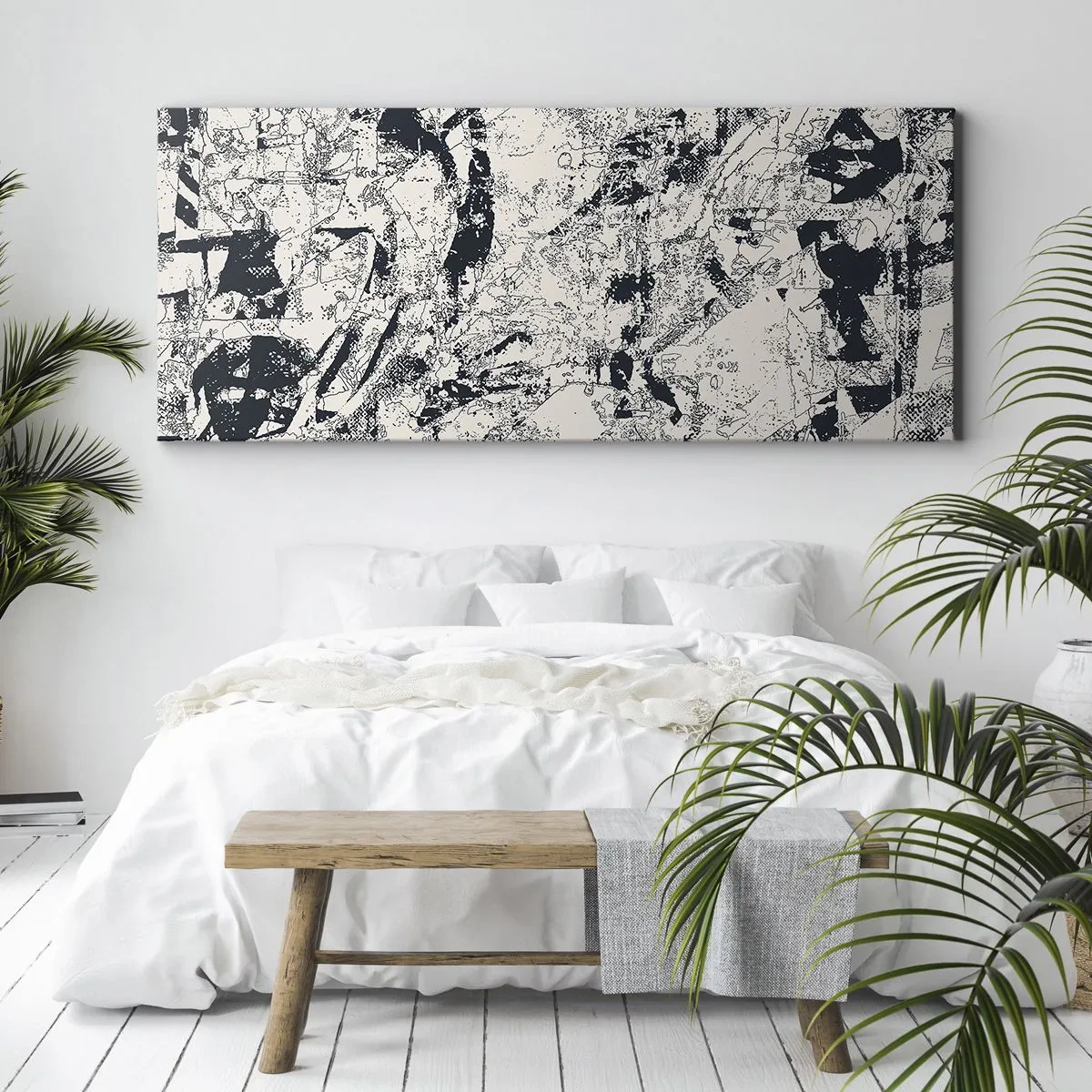 Canvastavla - Bild på duk - Motsatsernas interpenetration - 100x40 cm