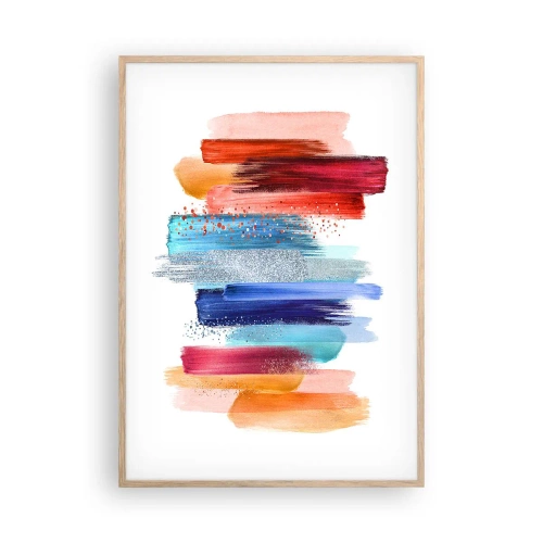 Affisch i ram av ljusek - Upp och ner  - 70x100 cm