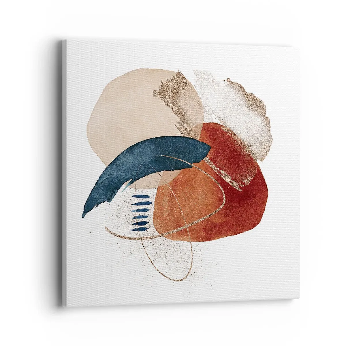 Canvastavla - Bild på duk - Oval komposition - 40x40 cm
