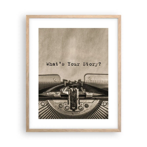 Affisch i ram av ljusek - Svara mig - 40x50 cm