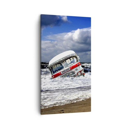 Canvastavla - Bild på duk - Förvånad? - 45x80 cm