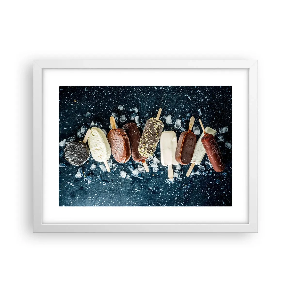Affisch i vit ram - Smak av varm sommar - 40x30 cm