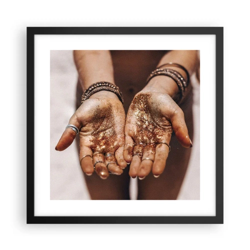 Affisch i svart ram - Gåva för dig - 40x40 cm