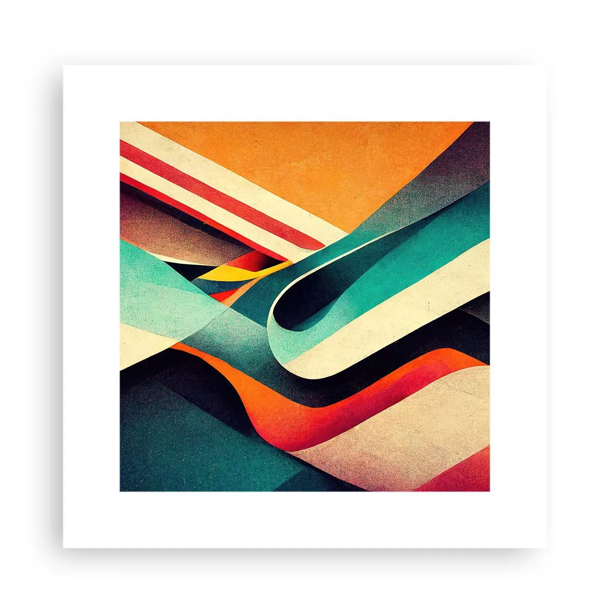 Affisch - Intensiv komposition - 30x30 cm