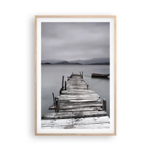 Affisch i ram av ljusek - Imorgon kan du ge dig iväg - 61x91 cm