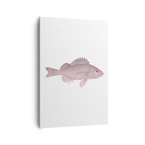 Canvastavla - Bild på duk - Storögd fisk - 70x100 cm