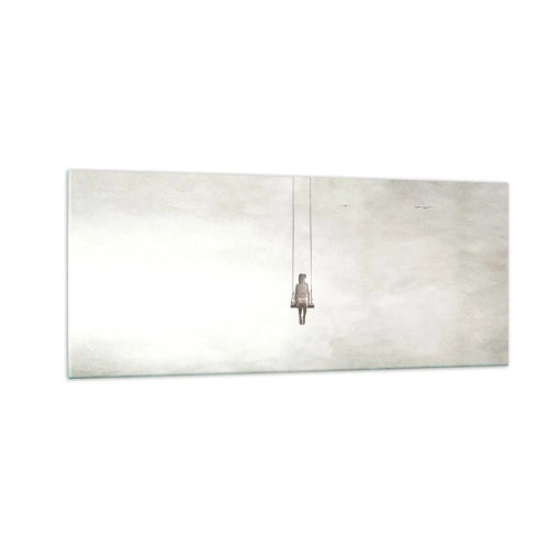 Glastavla - Bild på glas - Barn i oss - 100x40 cm