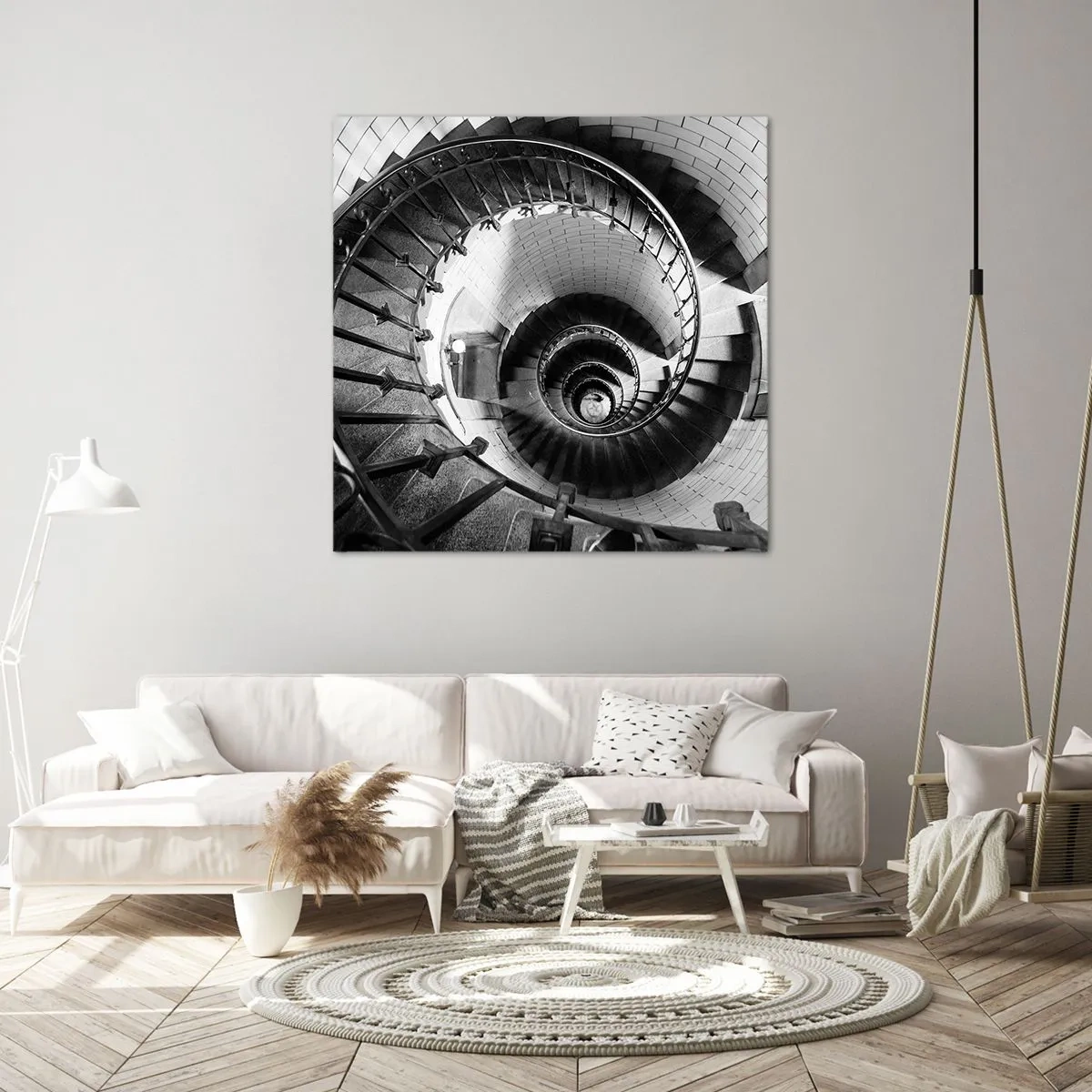 Canvastavla - Bild på duk - Högre och högre - 30x30 cm