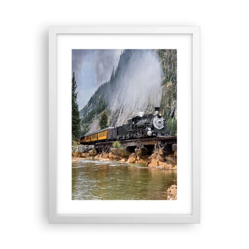 Affisch i vit ram - Vart ska du? Vart? - 30x40 cm