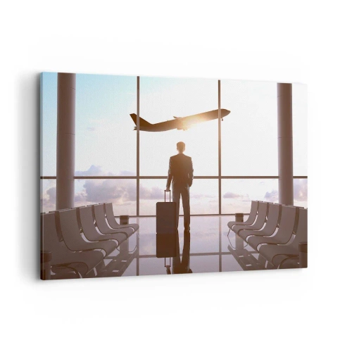 Canvastavla - Bild på duk - Du har tid, sakta ner - 100x70 cm