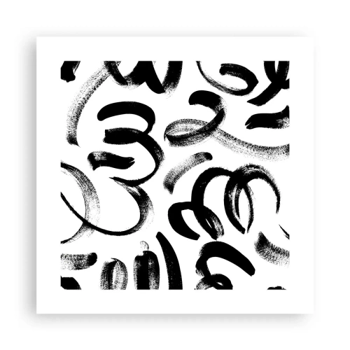 Affisch - Svart på vitt - 40x40 cm