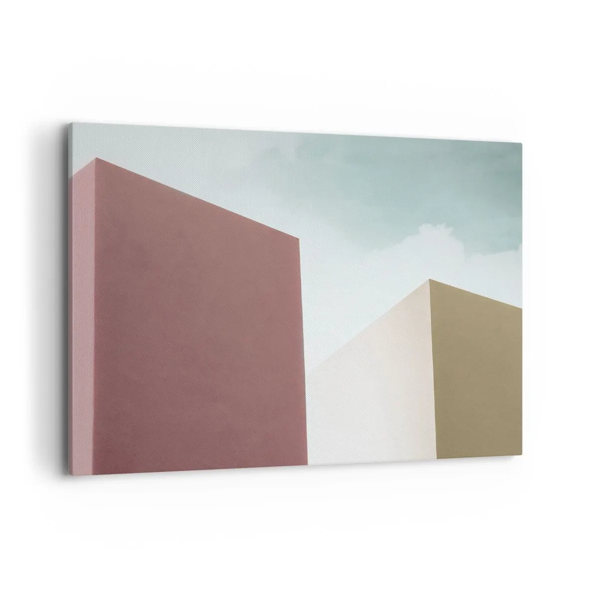 Canvastavla - Bild på duk - Geometri av en solig sommar - 100x70 cm