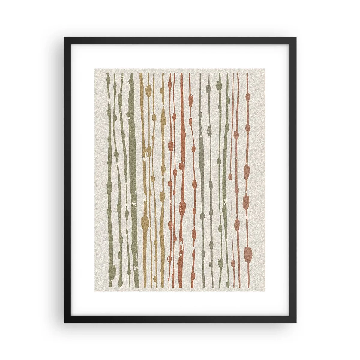 Affisch i svart ram - Musikalisk färgnotation - 40x50 cm