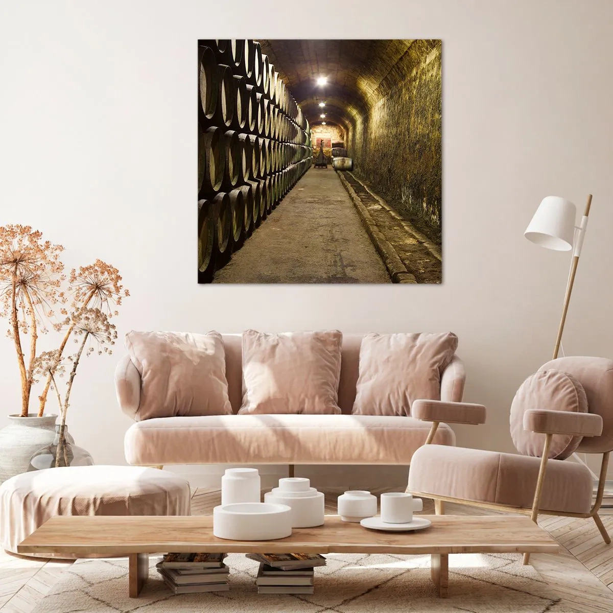 Canvastavla - Bild på duk - Det är bra att kunna ligga - 60x60 cm