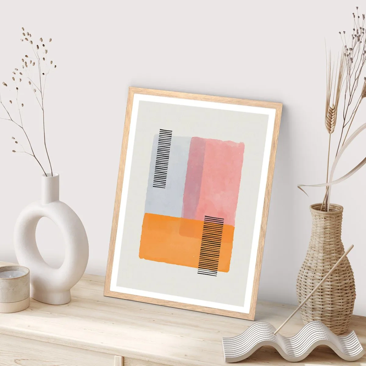 Affisch i ram av ljusek - Från hörna till hörna - 70x100 cm