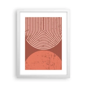 Affisch i vit ram - Nära relation - 30x40 cm