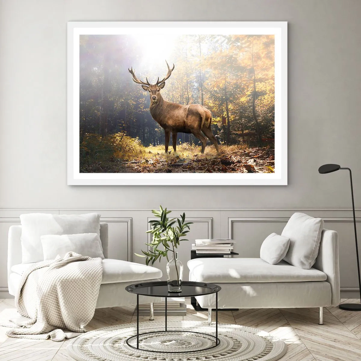 Affisch i vit ram - I fullt majestät - 100x70 cm