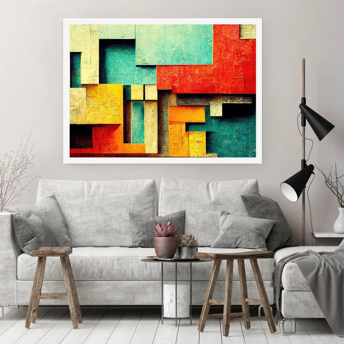 Affisch - Festival av räta vinklar - 50x40 cm