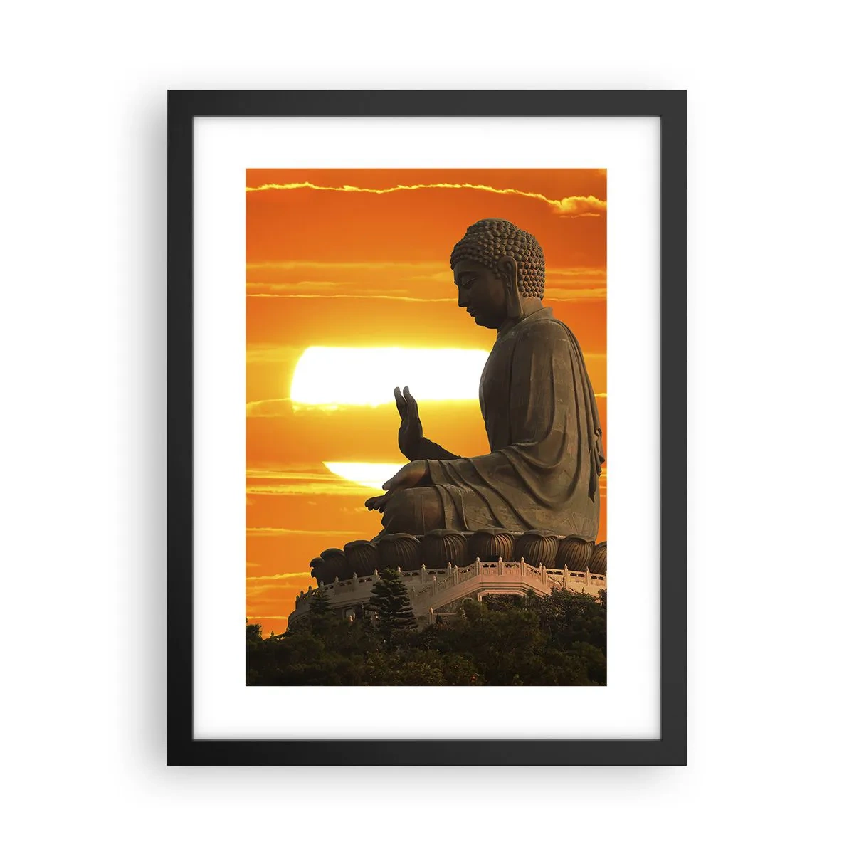 Affisch i svart ram - Utan rädsla för världen - 30x40 cm