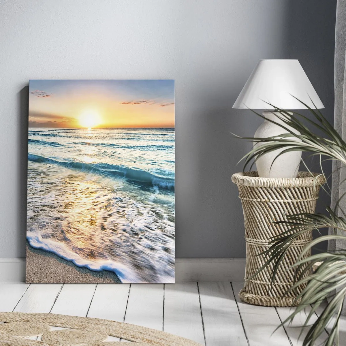 Canvastavla - Bild på duk - Vy värd besväret - 70x100 cm