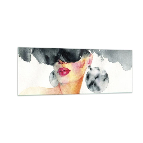 Glastavla - Bild på glas - Elegansens hemlighet - 140x50 cm