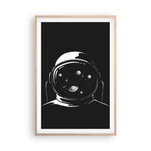 Affisch i ram av ljusek - Fin utsikt - 61x91 cm