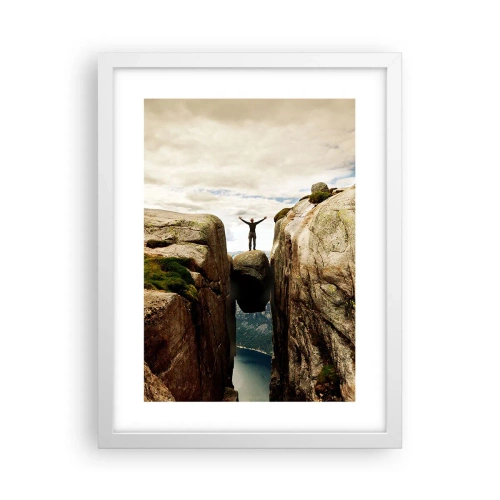 Affisch i vit ram - Hur jag mår?! - 30x40 cm