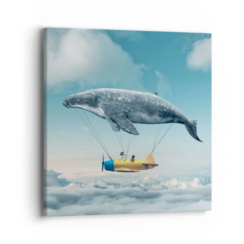 Canvastavla - Bild på duk - Varför inte? - 40x40 cm