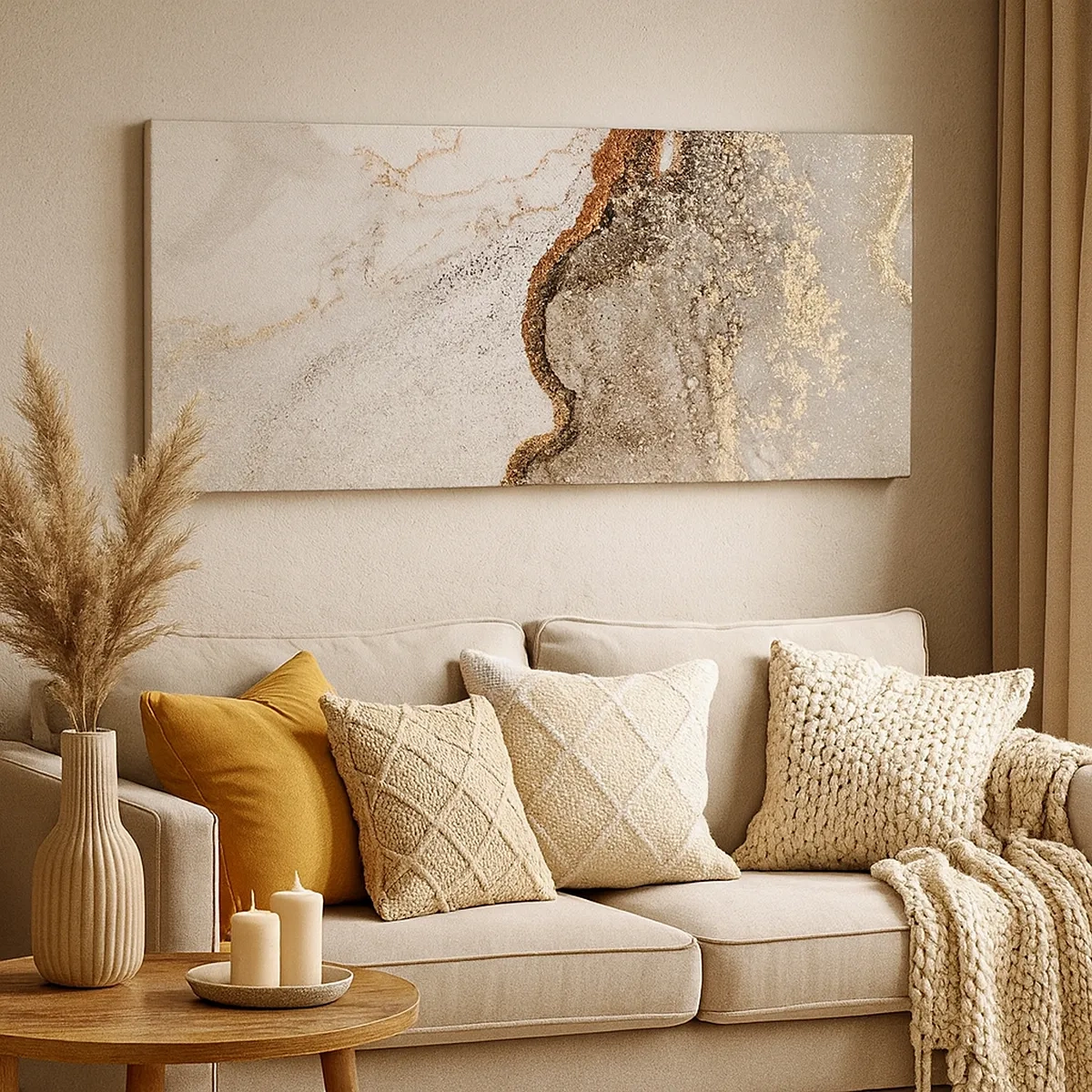 Canvastavla - Bild på duk - På färgernas gräns - 30x30 cm