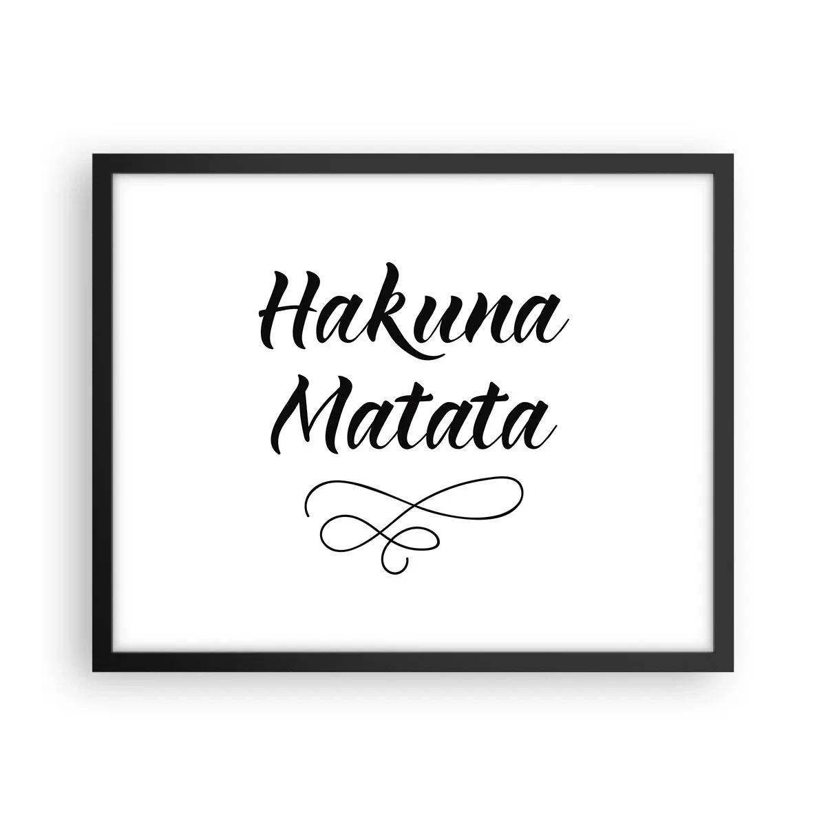 Affisch i svart ram - Bästa rådet - 50x40 cm