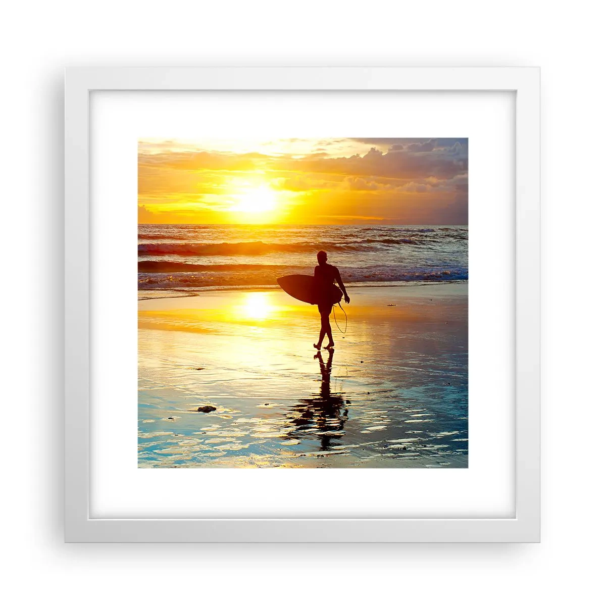 Affisch i vit ram - Kämpes återkomst - 30x30 cm