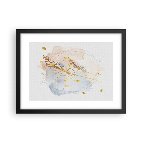 Affisch i svart ram - En gyllene explosion - 40x30 cm