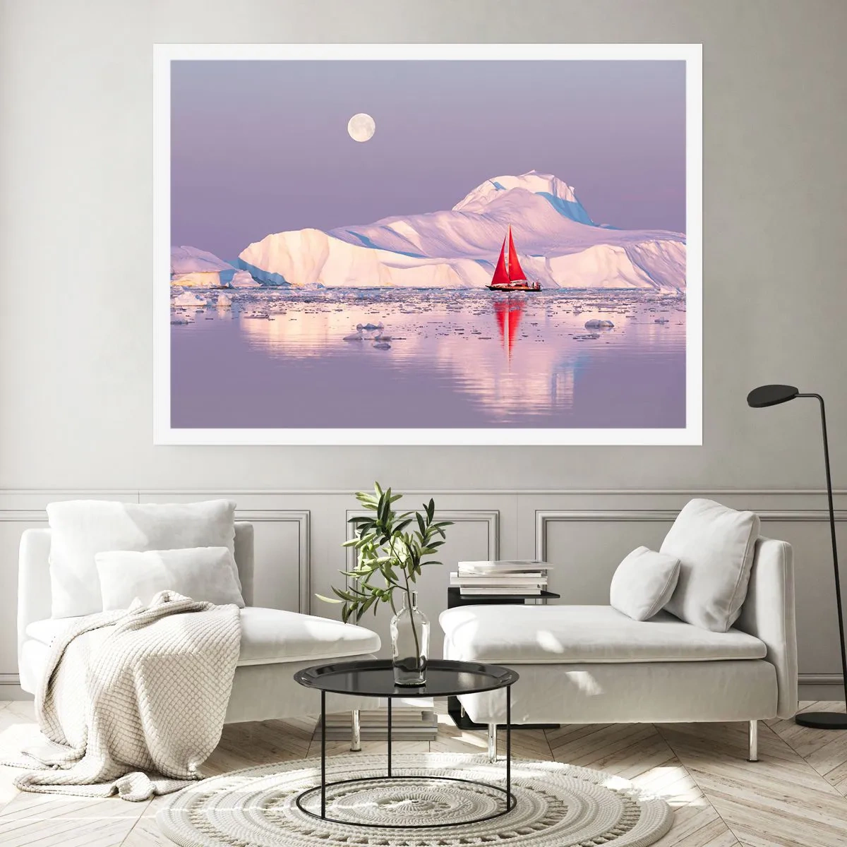 Affisch - Seglens glöd, isens kyla - 70x50 cm