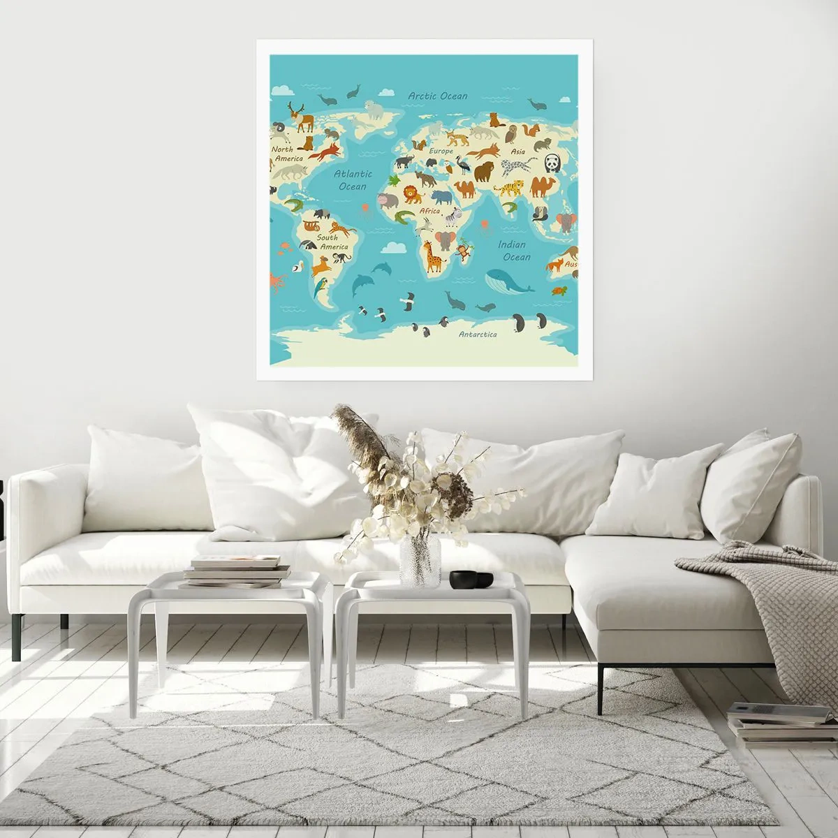 Affisch - Goda grannar - 50x50 cm