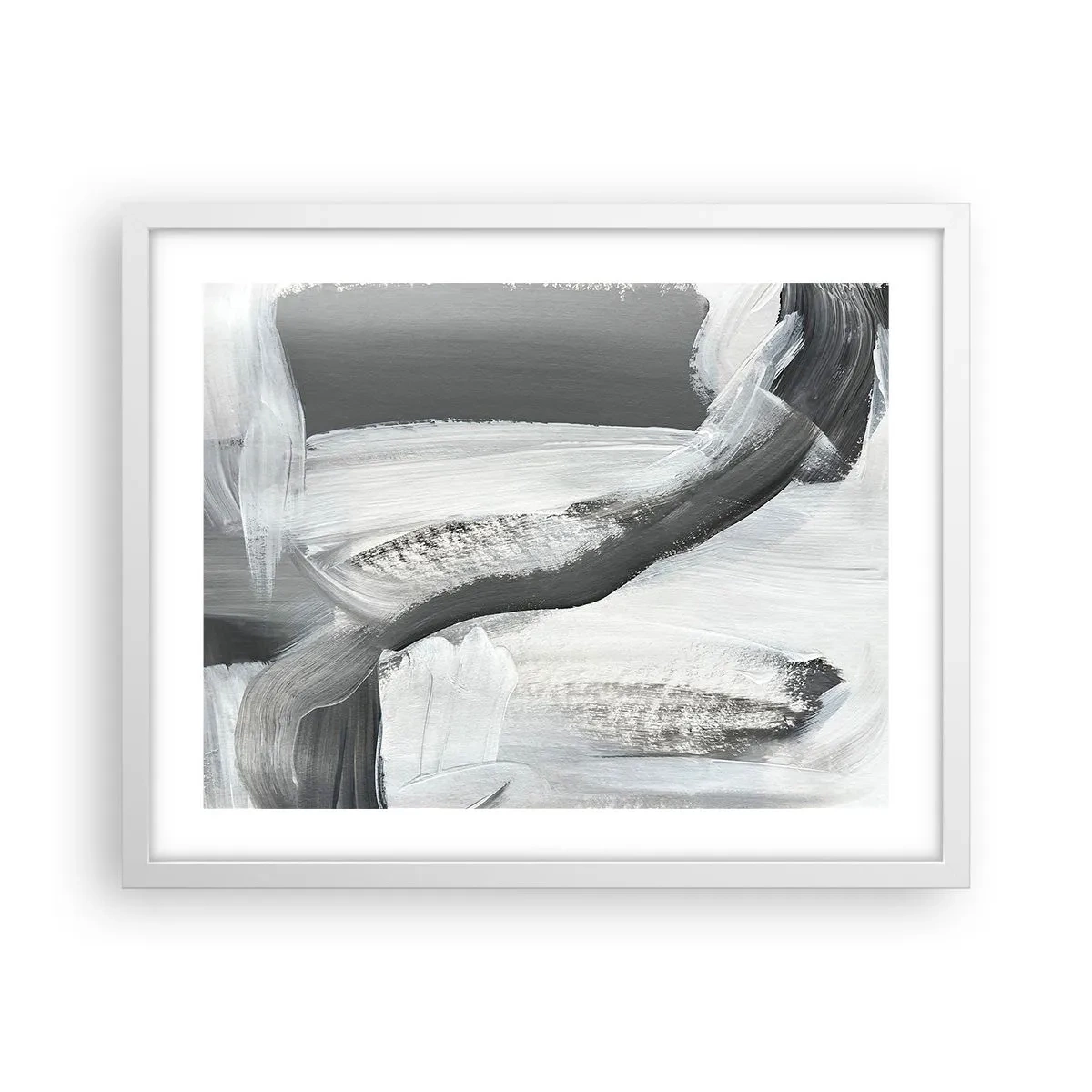 Affisch i vit ram - Med bestämd rörelse - 50x40 cm