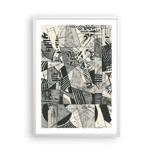 Affisch i vit ram - Nutidens dynamik - 50x70 cm