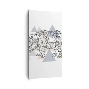 Canvastavla - Bild på duk - Kraftens struktur - 65x120 cm