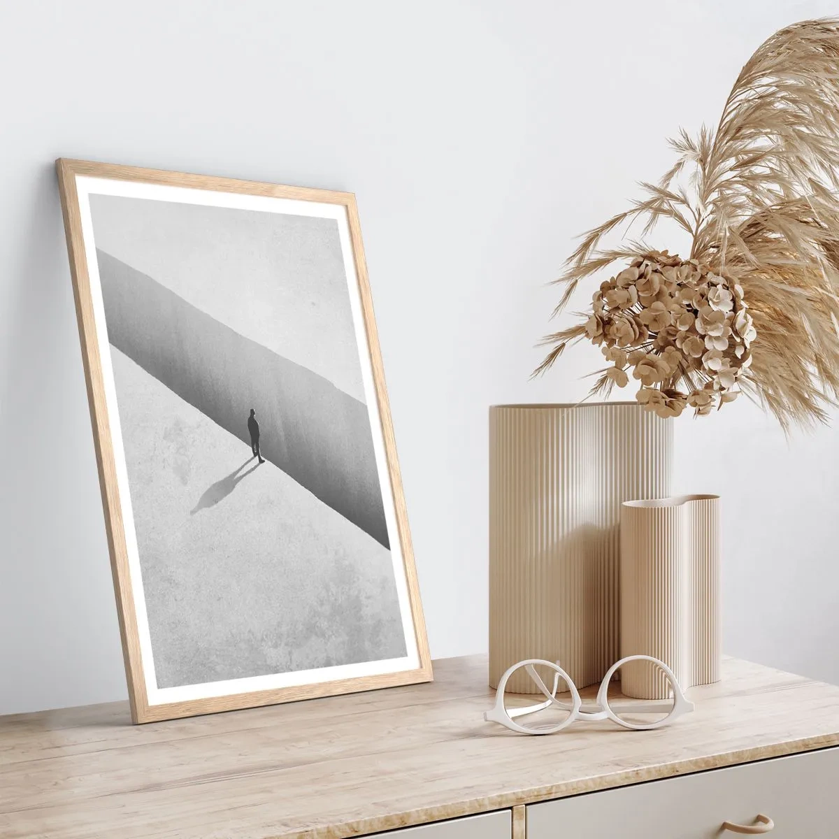 Affisch i ram av ljusek - Tydligt mål - 50x70 cm