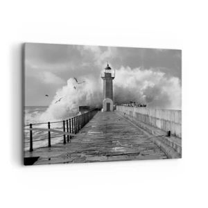 Canvastavla - Bild på duk - Orädd  - 100x70 cm