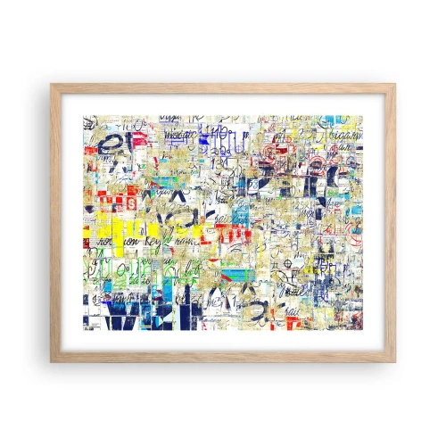 Affisch i ram av ljusek - Helt enkelt gläder ögonen - 50x40 cm