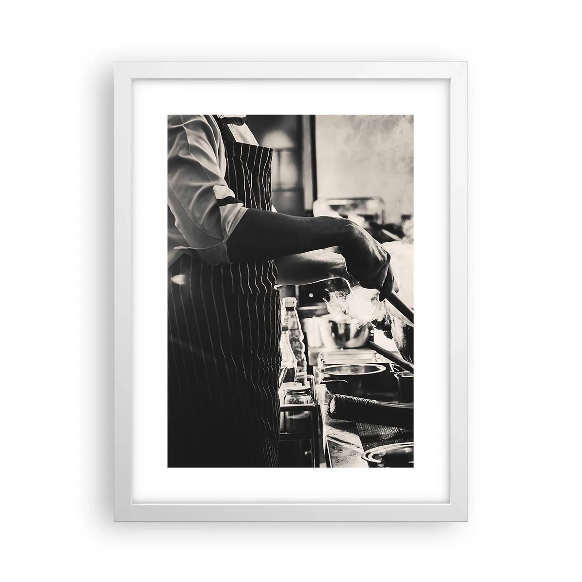 Affisch i vit ram - Alkemi av smaker - 30x40 cm