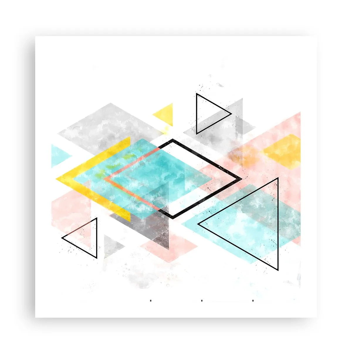 Affisch - Geometriskt spel - 60x60 cm