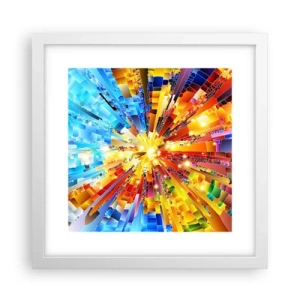 Affisch i vit ram - In medias res - 30x30 cm