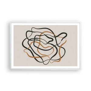 Affisch i vit ram - Allt har gått fel - 91x61 cm