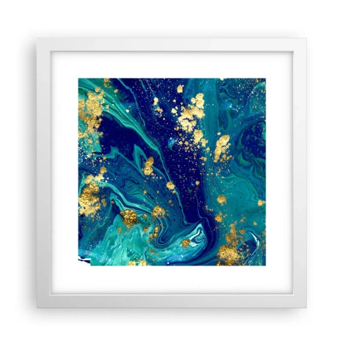 Affisch i vit ram - Solflingor - 30x30 cm