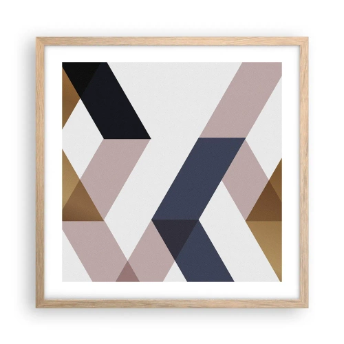 Affisch i ram av ljusek - Plan och vinklar - 50x50 cm