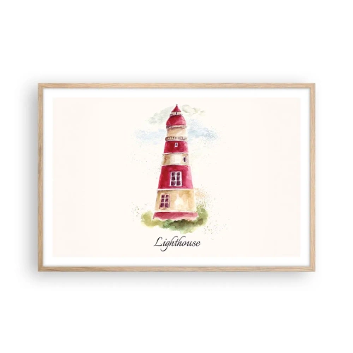 Affisch i ram av ljusek - Det är alltid något väder - 91x61 cm