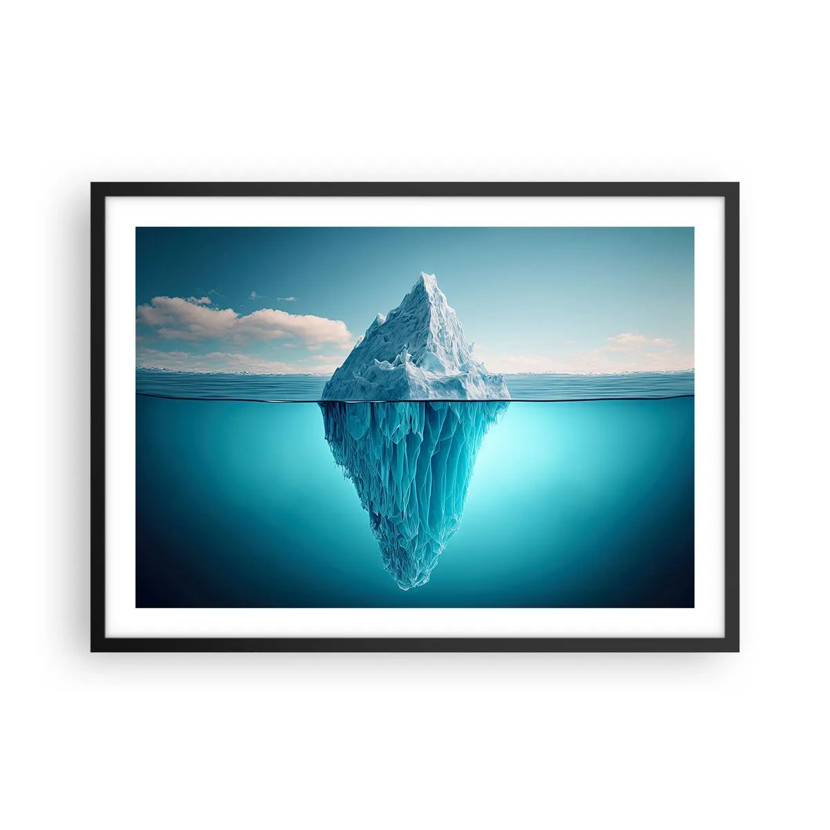 Affisch i svart ram - Isdrottning - 70x50 cm
